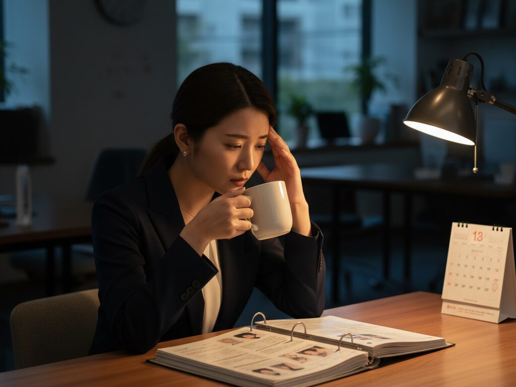 業務量が多いことや精神的な重圧