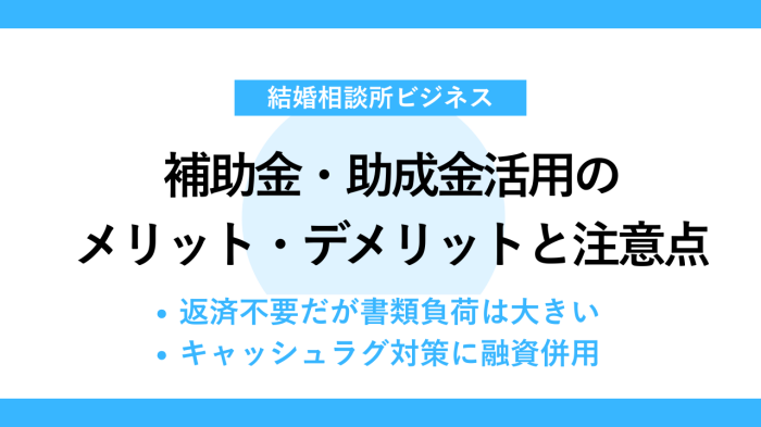 補助金・助成金活用のメリット・デメリットと注意点