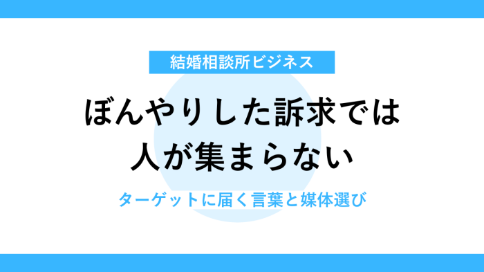 ターゲットを明確にする集客戦略の必要性